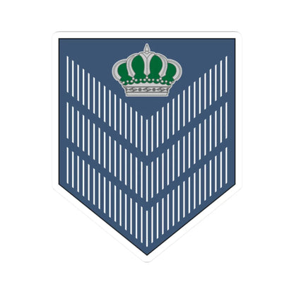 04. JAF SSG (Jordan) (Military Rank) STICKER Vinyl Kiss-Cut Decal 2 Inch White - The Sticker Space