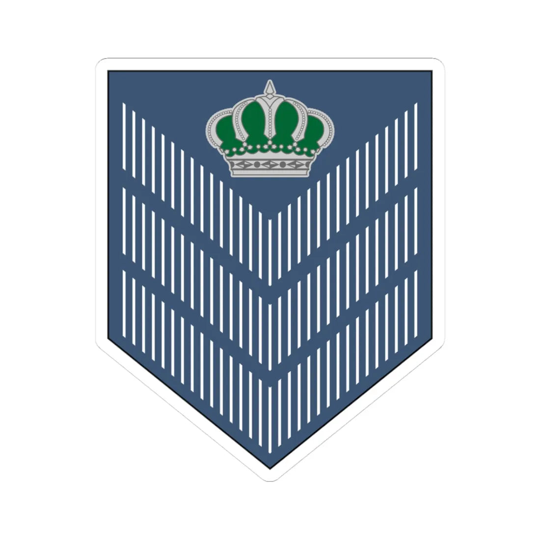 04. JAF SSG (Jordan) (Military Rank) STICKER Vinyl Kiss-Cut Decal 3 Inch White - The Sticker Space