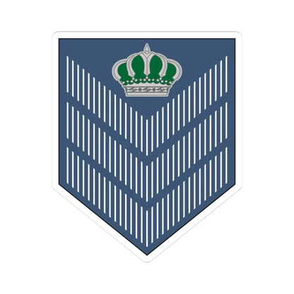 04. JAF SSG (Jordan) (Military Rank) STICKER Vinyl Kiss-Cut Decal 3 Inch White - The Sticker Space