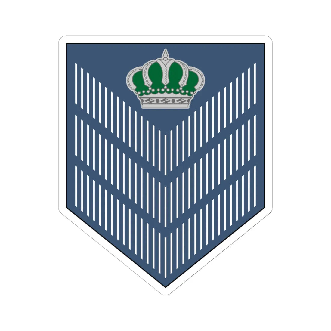 04. JAF SSG (Jordan) (Military Rank) STICKER Vinyl Kiss-Cut Decal 6 Inch White - The Sticker Space