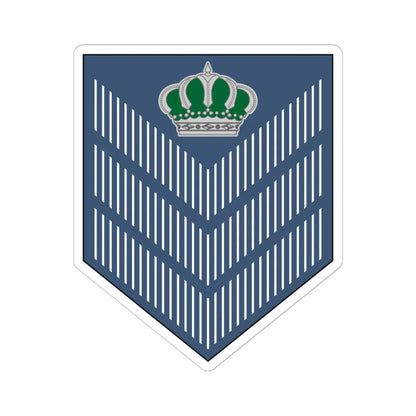 04. JAF SSG (Jordan) (Military Rank) STICKER Vinyl Kiss-Cut Decal 6 Inch White - The Sticker Space