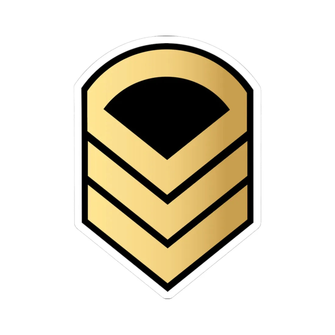 04. KNF SFC (Kuwait) (Military Rank) STICKER Vinyl Kiss-Cut Decal 3 Inch White - The Sticker Space