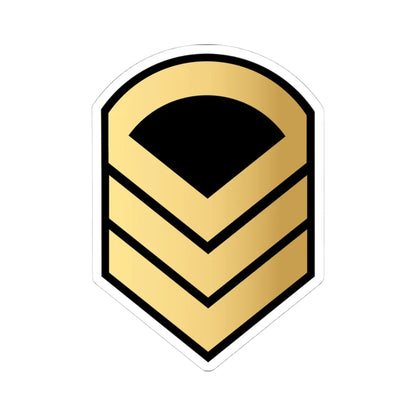 04. KNF SFC (Kuwait) (Military Rank) STICKER Vinyl Kiss-Cut Decal 4 Inch White - The Sticker Space