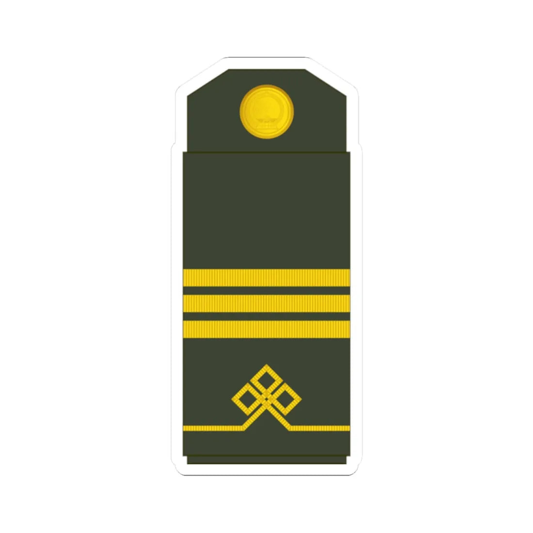 04 Mongolian Army SCP (Mongolia) (Military Rank) STICKER Vinyl Kiss-Cut Decal 2 Inch White - The Sticker Space