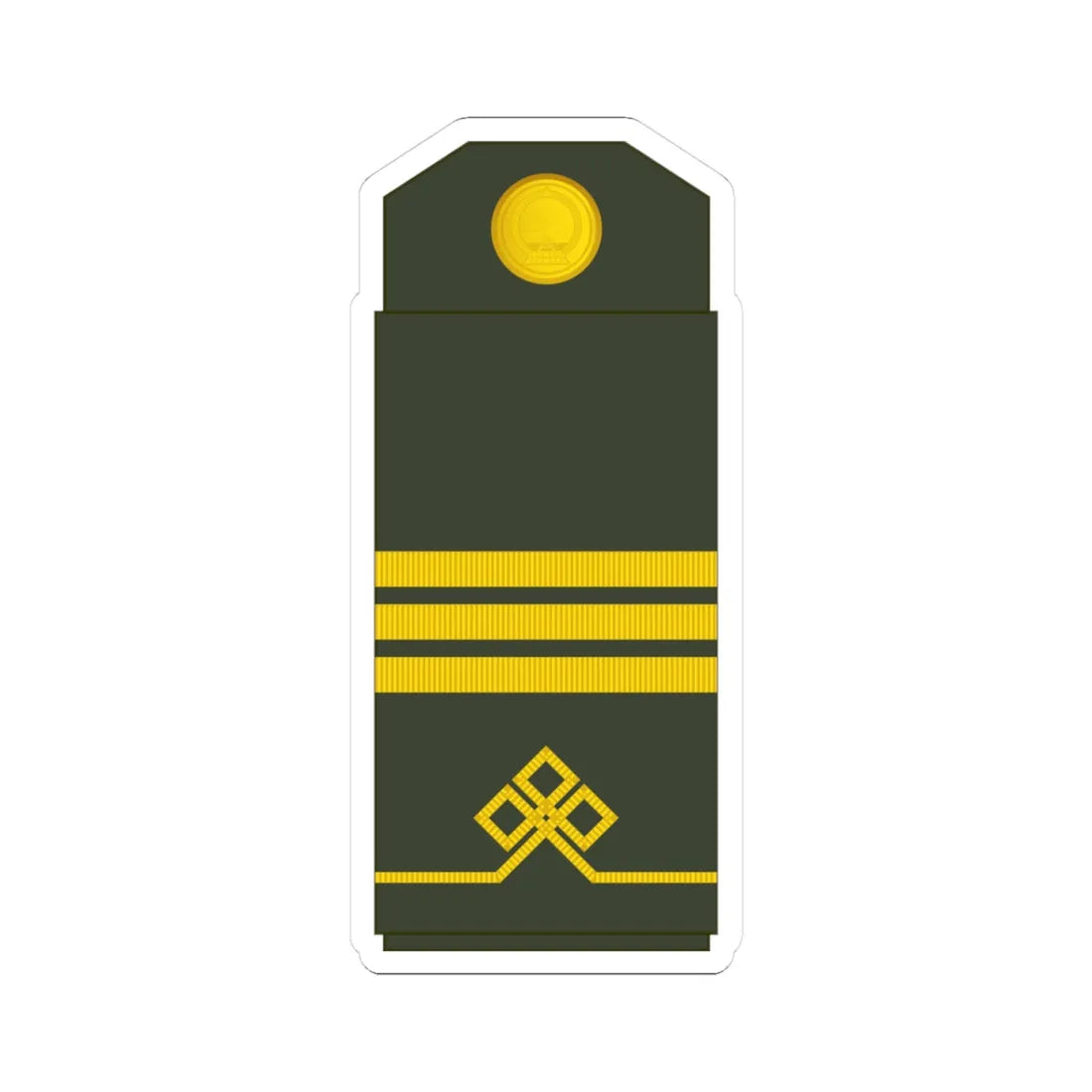 04 Mongolian Army SCP (Mongolia) (Military Rank) STICKER Vinyl Kiss-Cut Decal 3 Inch White - The Sticker Space