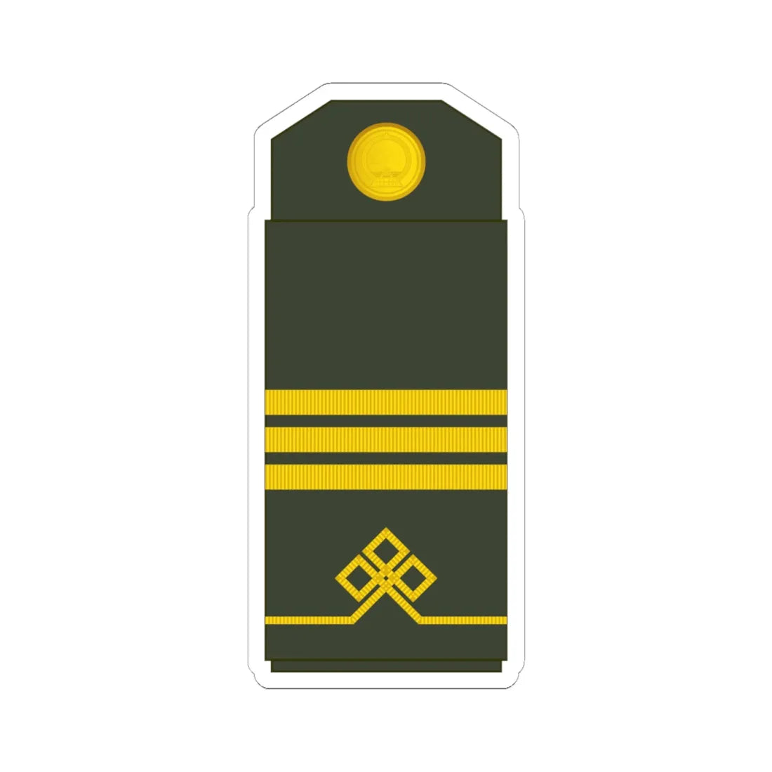 04 Mongolian Army SCP (Mongolia) (Military Rank) STICKER Vinyl Kiss-Cut Decal 6 Inch White - The Sticker Space