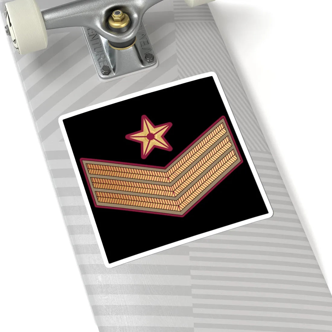 04. QENF SSG (Qatar) (Military Rank) STICKER Vinyl Kiss-Cut Decal - The Sticker Space