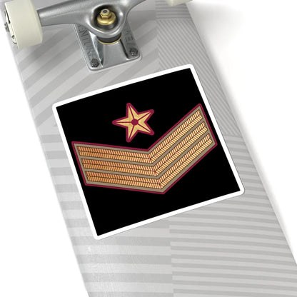 04. QENF SSG (Qatar) (Military Rank) STICKER Vinyl Kiss-Cut Decal - The Sticker Space