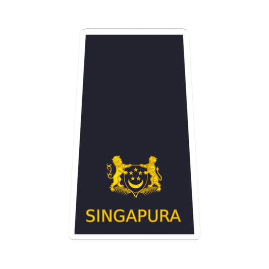04 RSAF OF03 (Singapore) (Military Rank) STICKER Vinyl Kiss-Cut Decal 2 Inch White - The Sticker Space
