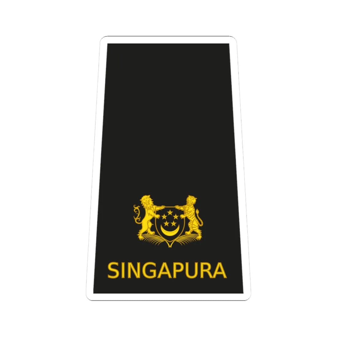 04 RSN OF03 (Singapore) (Military Rank) STICKER Vinyl Kiss-Cut Decal 3 Inch White - The Sticker Space