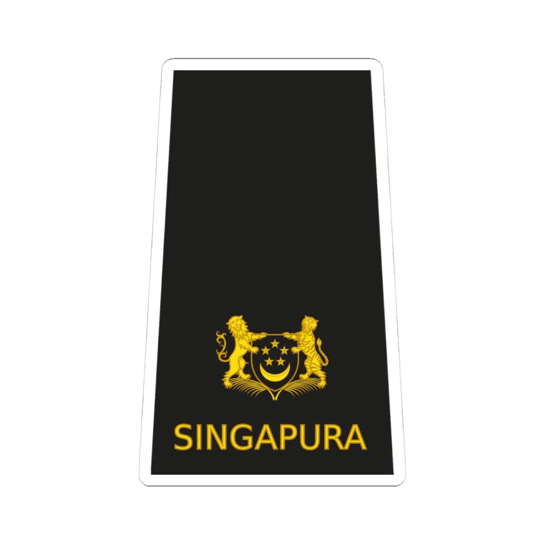 04 RSN OF03 (Singapore) (Military Rank) STICKER Vinyl Kiss-Cut Decal 4 Inch White - The Sticker Space