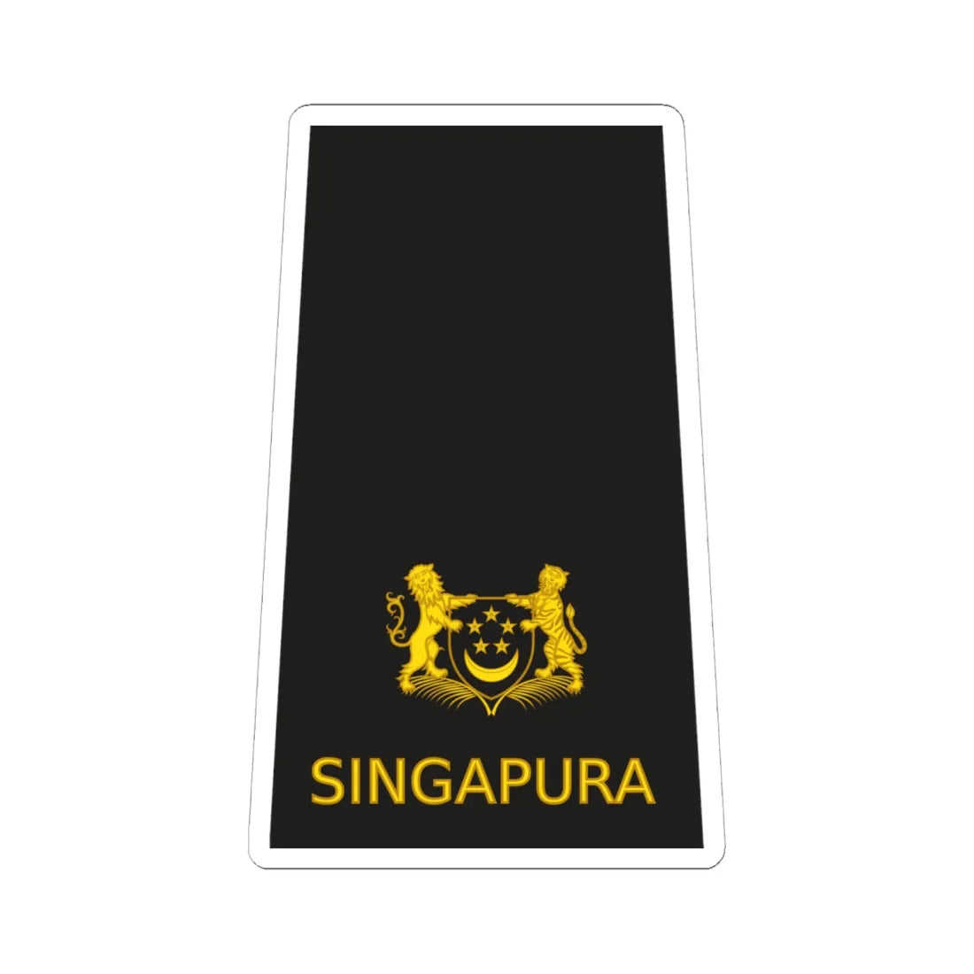 04 RSN OF03 (Singapore) (Military Rank) STICKER Vinyl Kiss-Cut Decal 6 Inch White - The Sticker Space