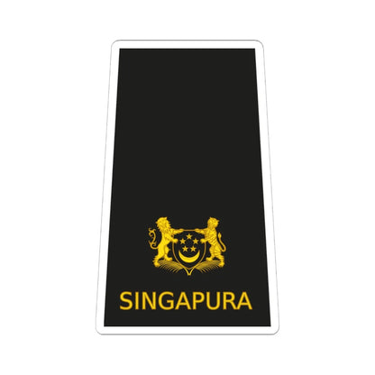 04 RSN OF03 (Singapore) (Military Rank) STICKER Vinyl Kiss-Cut Decal 6 Inch White - The Sticker Space