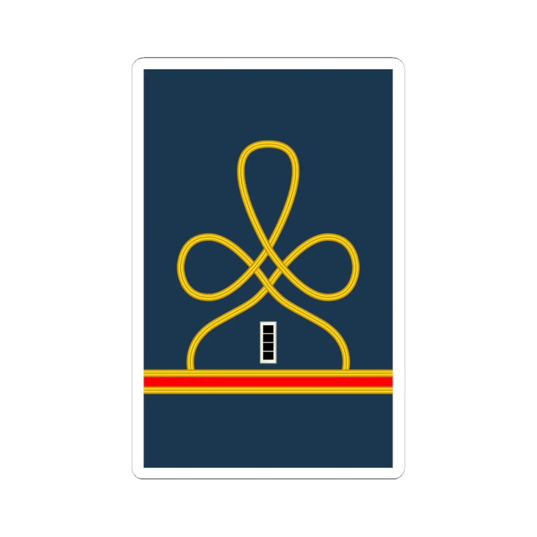 04 US Army Mess Uniform WO4 (United States) (Military Rank) STICKER Vinyl Kiss-Cut Decal 4 Inch White - The Sticker Space