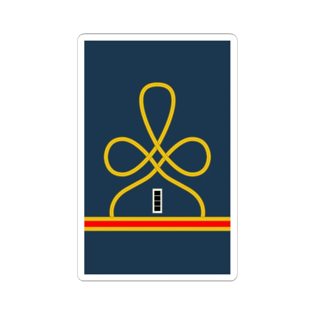 04 US Army Mess Uniform WO4 (United States) (Military Rank) STICKER Vinyl Kiss-Cut Decal 6 Inch White - The Sticker Space