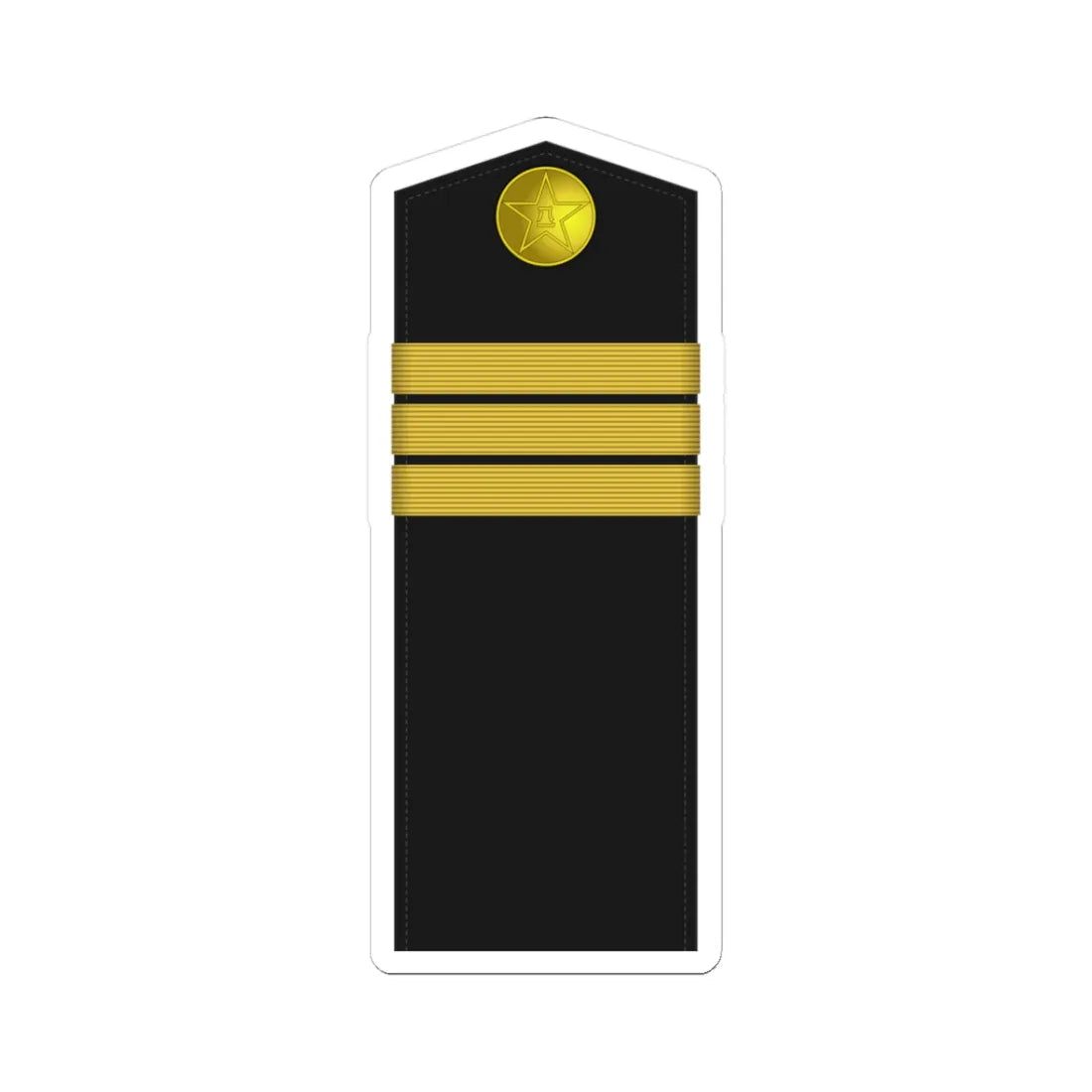 04A PLA Navy Hǎijūn zhōng shì Type 55 (China) (Military Rank) STICKER Vinyl Kiss-Cut Decal 3 Inch White - The Sticker Space