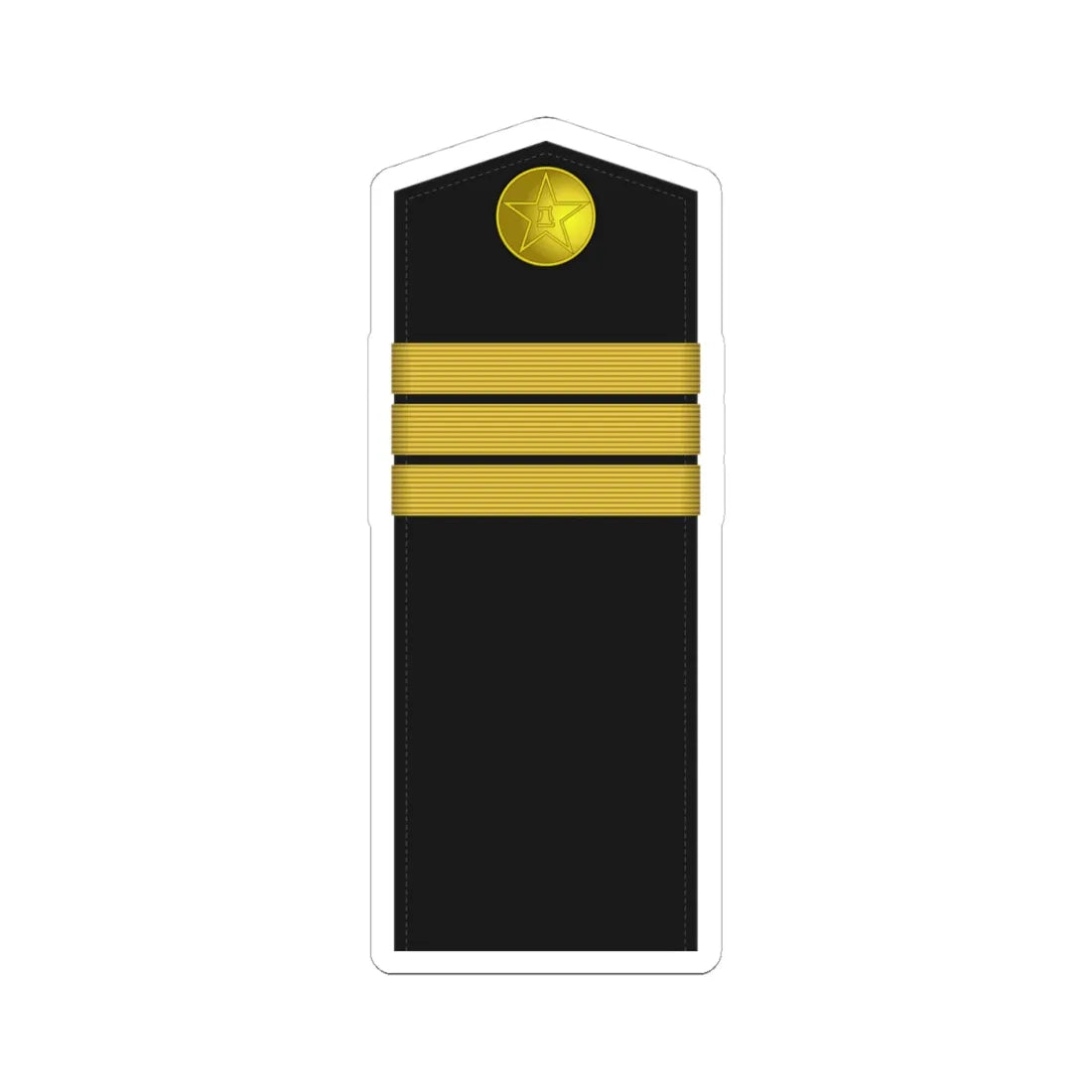 04A PLA Navy Hǎijūn zhōng shì Type 55 (China) (Military Rank) STICKER Vinyl Kiss-Cut Decal 4 Inch White - The Sticker Space