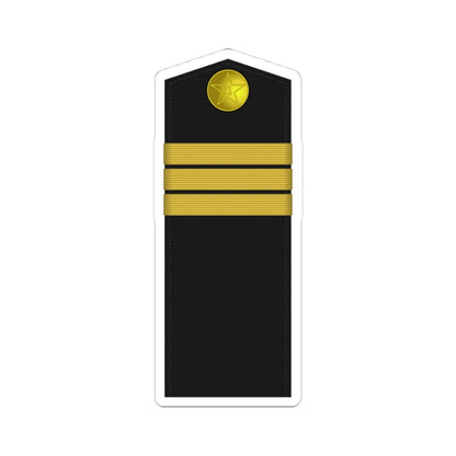 04A PLA Navy Hǎijūn zhōng shì Type 55 (China) (Military Rank) STICKER Vinyl Kiss-Cut Decal 4 Inch White - The Sticker Space