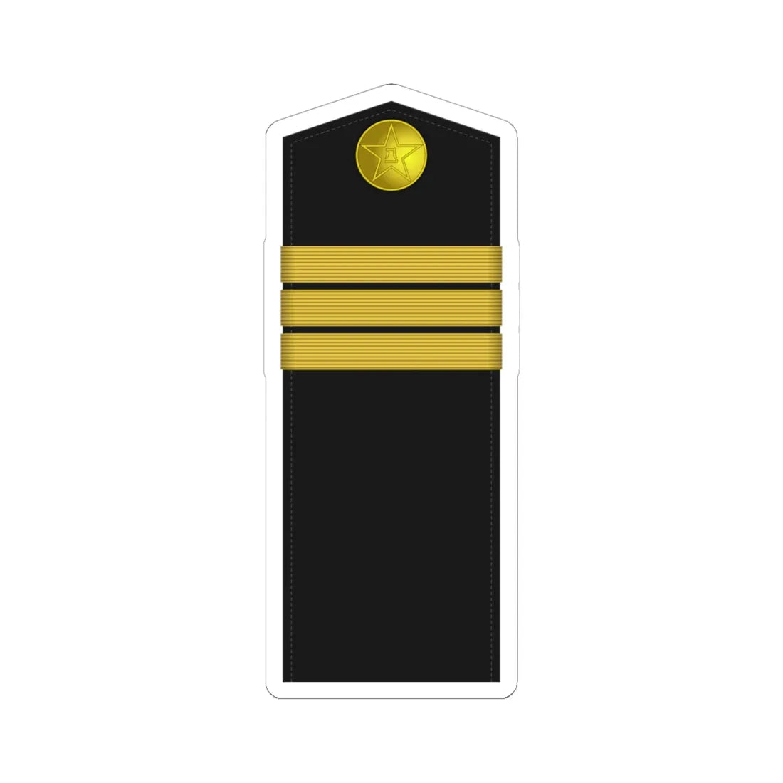 04A PLA Navy Hǎijūn zhōng shì Type 55 (China) (Military Rank) STICKER Vinyl Kiss-Cut Decal 6 Inch White - The Sticker Space