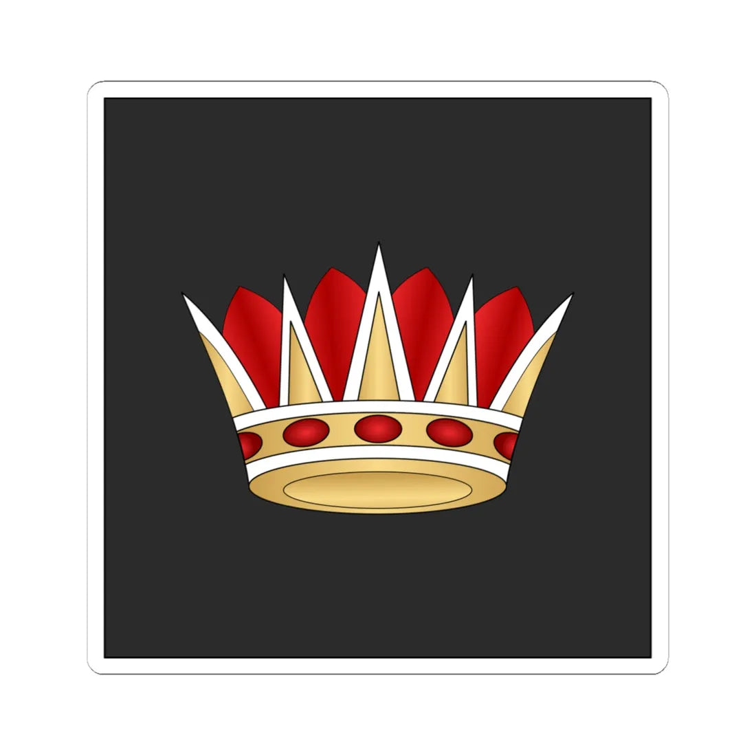 04.RBNF MSG (Bahrain) (Military Rank) STICKER Vinyl Kiss-Cut Decal 6 Inch White - The Sticker Space