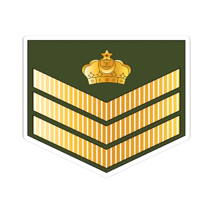 04.RBrLF SSG (Brunei) (Military Rank) STICKER Vinyl Kiss-Cut Decal 3 Inch White - The Sticker Space