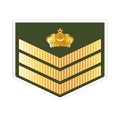 04.RBrLF SSG (Brunei) (Military Rank) STICKER Vinyl Kiss-Cut Decal 6 Inch White - The Sticker Space