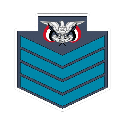04.YAF TSG (Yemen) (Military Rank) STICKER Vinyl Kiss-Cut Decal 3 Inch White - The Sticker Space