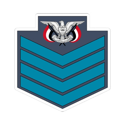 04.YAF TSG (Yemen) (Military Rank) STICKER Vinyl Kiss-Cut Decal 4 Inch White - The Sticker Space