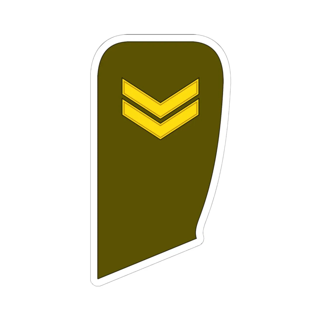 05 Lithuania Army SGT (Lithuania) (Military Rank) STICKER Vinyl Kiss-Cut Decal 6 Inch White - The Sticker Space