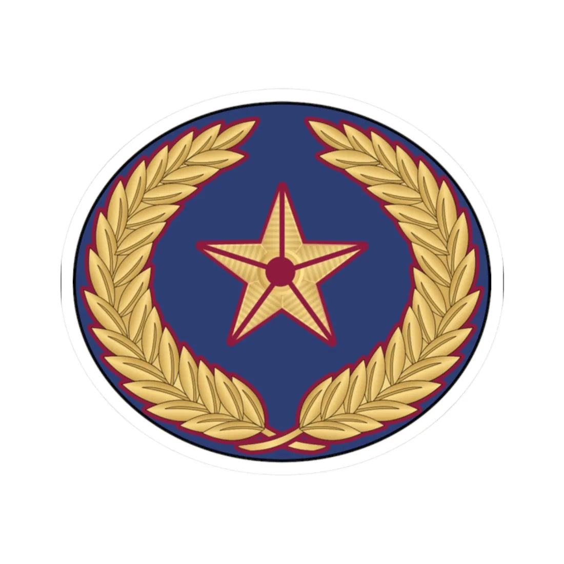 05. QEAF WO2 (Qatar) (Military Rank) STICKER Vinyl Kiss-Cut Decal 2 Inch White - The Sticker Space