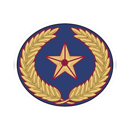 05. QEAF WO2 (Qatar) (Military Rank) STICKER Vinyl Kiss-Cut Decal 2 Inch White - The Sticker Space