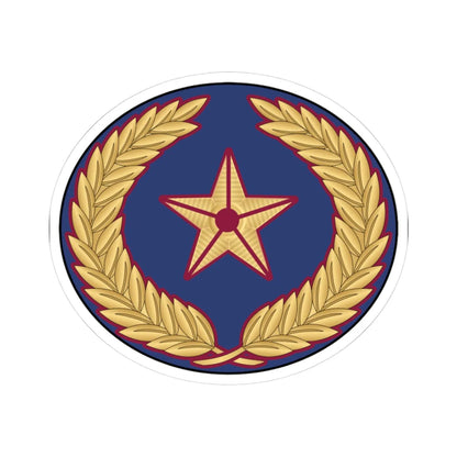 05. QEAF WO2 (Qatar) (Military Rank) STICKER Vinyl Kiss-Cut Decal 3 Inch White - The Sticker Space