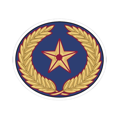 05. QEAF WO2 (Qatar) (Military Rank) STICKER Vinyl Kiss-Cut Decal 4 Inch White - The Sticker Space