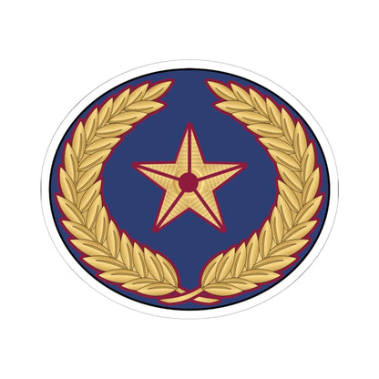 05. QEAF WO2 (Qatar) (Military Rank) STICKER Vinyl Kiss-Cut Decal 6 Inch White - The Sticker Space