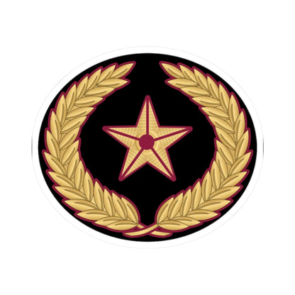 05. QENF WO2 (Qatar) (Military Rank) STICKER Vinyl Kiss-Cut Decal 2 Inch White - The Sticker Space