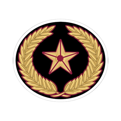 05. QENF WO2 (Qatar) (Military Rank) STICKER Vinyl Kiss-Cut Decal 6 Inch White - The Sticker Space