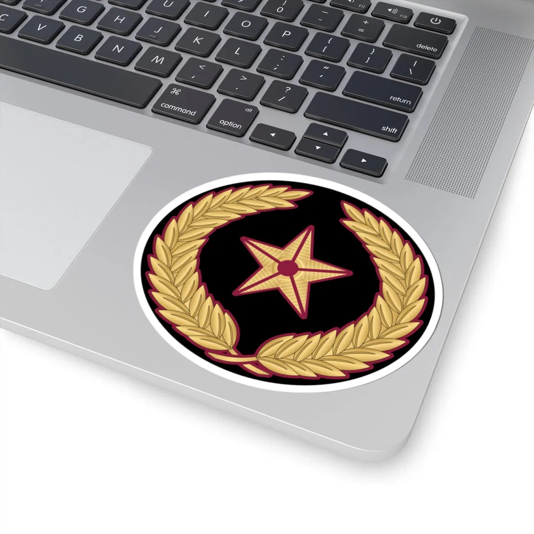 05. QENF WO2 (Qatar) (Military Rank) STICKER Vinyl Kiss-Cut Decal - The Sticker Space