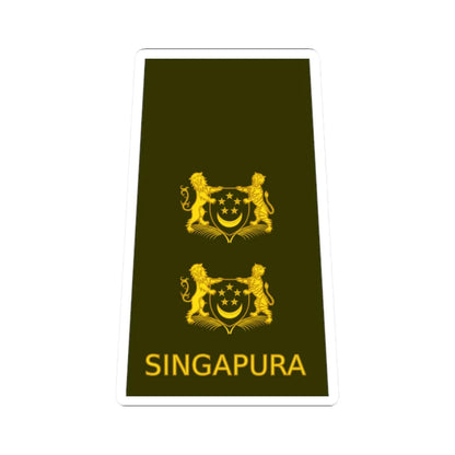 05 RSA OF04a (Singapore) (Military Rank) STICKER Vinyl Kiss-Cut Decal 2 Inch White - The Sticker Space