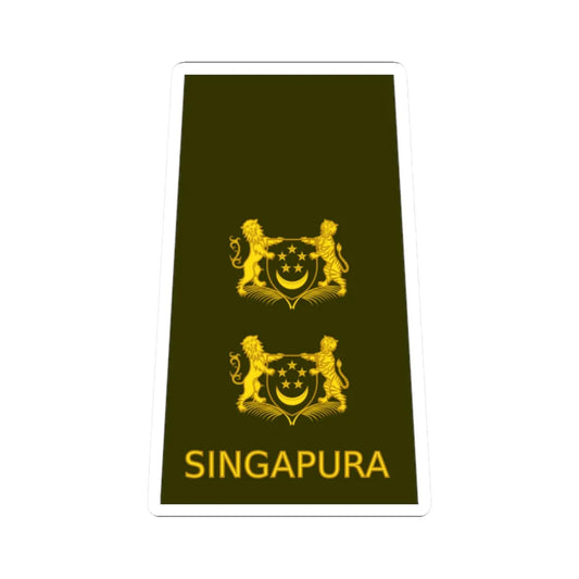 05 RSA OF04a (Singapore) (Military Rank) STICKER Vinyl Kiss-Cut Decal 2 Inch White - The Sticker Space