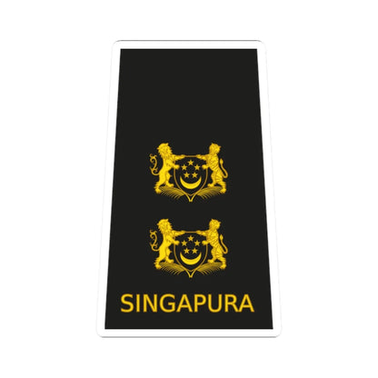 05 RSN OF04a (Singapore) (Military Rank) STICKER Vinyl Kiss-Cut Decal 2 Inch White - The Sticker Space