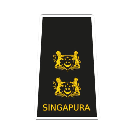 05 RSN OF04a (Singapore) (Military Rank) STICKER Vinyl Kiss-Cut Decal 2 Inch White - The Sticker Space