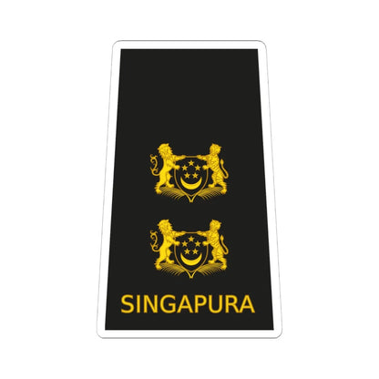 05 RSN OF04a (Singapore) (Military Rank) STICKER Vinyl Kiss-Cut Decal 6 Inch White - The Sticker Space