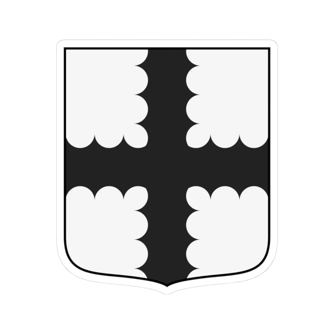 0583 Orkney-Henry Sinclair C. dOrkney (Scotland) (Coat of Arms) STICKER Vinyl Kiss-Cut Decal 3 Inch White - The Sticker Space