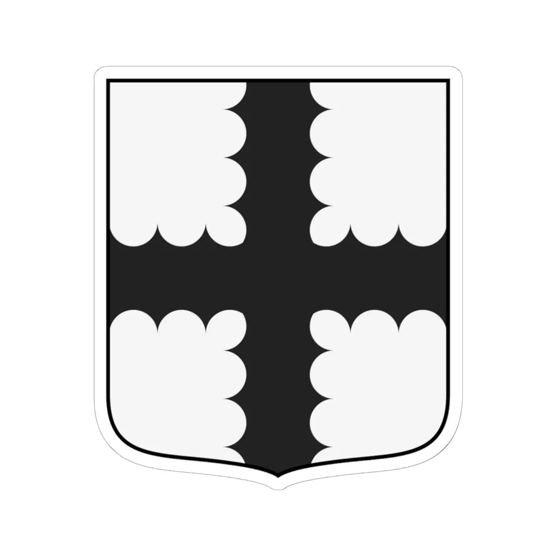 0583 Orkney-Henry Sinclair C. dOrkney (Scotland) (Coat of Arms) STICKER Vinyl Kiss-Cut Decal 6 Inch White - The Sticker Space