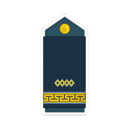05.Mongolian Air Force SSGT (Mongolia) (Military Rank) STICKER Vinyl Kiss-Cut Decal 3 Inch White - The Sticker Space