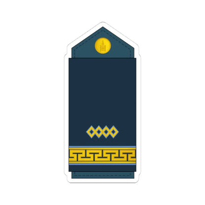 05.Mongolian Air Force SSGT (Mongolia) (Military Rank) STICKER Vinyl Kiss-Cut Decal 4 Inch White - The Sticker Space