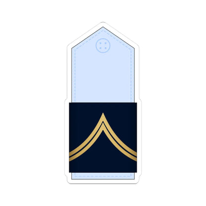 05.Moroccan Air Force SSG (Morocco) (Military Rank) STICKER Vinyl Kiss-Cut Decal 3 Inch White - The Sticker Space