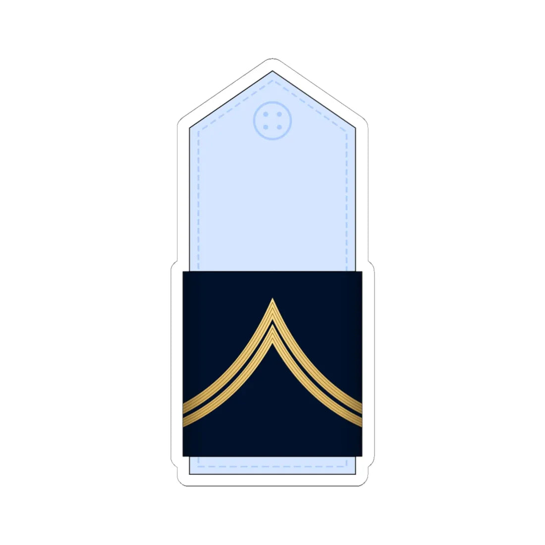 05.Moroccan Air Force SSG (Morocco) (Military Rank) STICKER Vinyl Kiss-Cut Decal 6 Inch White - The Sticker Space