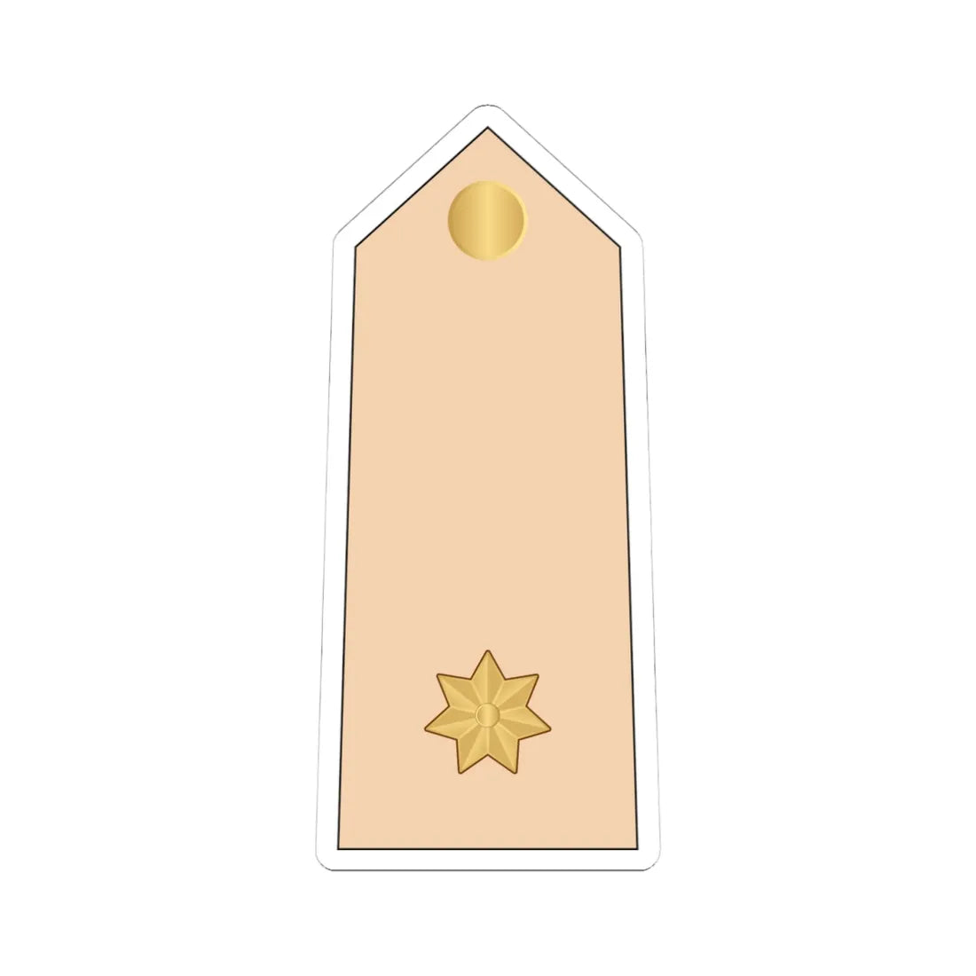 05.RBLF 2LT (Bahrain) (Military Rank) STICKER Vinyl Kiss-Cut Decal 4 Inch White - The Sticker Space