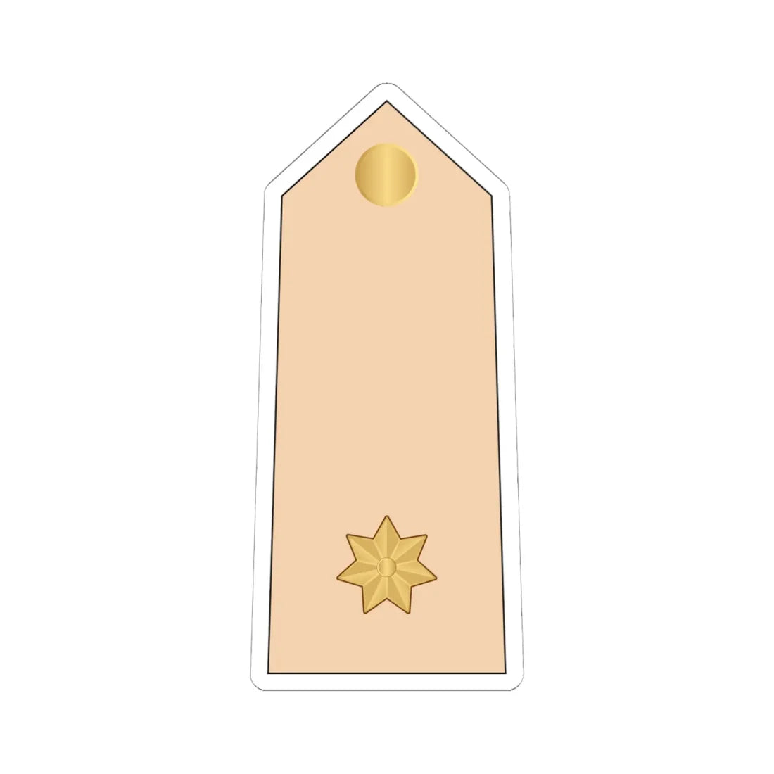 05.RBLF 2LT (Bahrain) (Military Rank) STICKER Vinyl Kiss-Cut Decal 6 Inch White - The Sticker Space